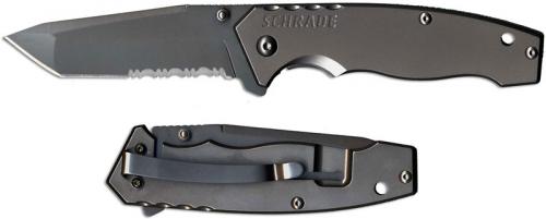 Schrade SCH306T Knife, Part Serrated, SC-306TS