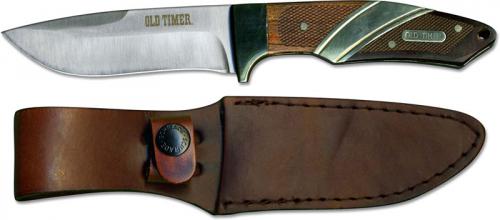 Old Timer 30OT Capybara Fixed Blade Drop Point Rosewood and Ebony Handle with Brass Detailing