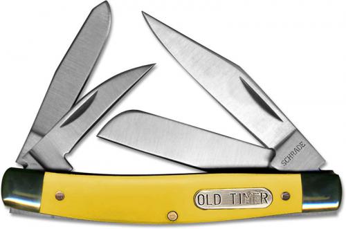 Schrade Old Timer 44OTY Workmate Pocket Knife Smooth Yellow Synthetic