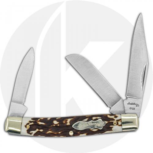 Uncle Henry 834UH Rancher Next Gen - 3 Stainless Steel Blades - Staglon Handle