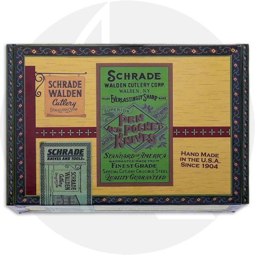 Schrade Walden CSW722 Cigar Box Classics Set - Peanut - Tree Bark Bone - Serial Numbered - Discontinued - BNIB