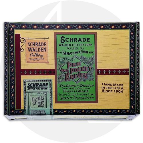 Schrade Walden CSW982 Cigar Box Classics Set - Stockman - Tree Bark Bone - Serial Numbered - Discontinued - BNIB