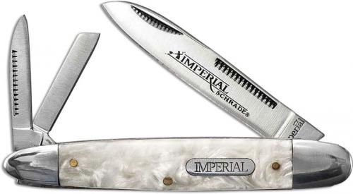 Schrade Imperial IMP9 Cigar Whittler Pocket Knife Cracked Ice POM
