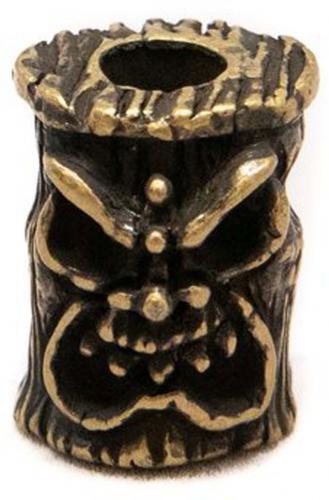 Schmuckatelli Ona Tiki Pewter Bead - Roman Brass Oxidized Finish - ORBO