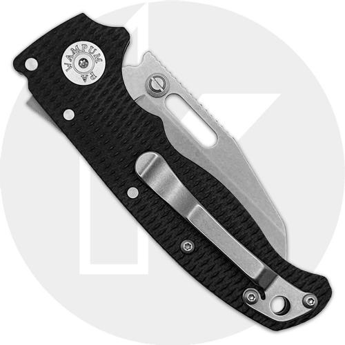 Demko AD20.5 Knife - S35VN Shark Foot - Textured Black G10 - Shark-Lock