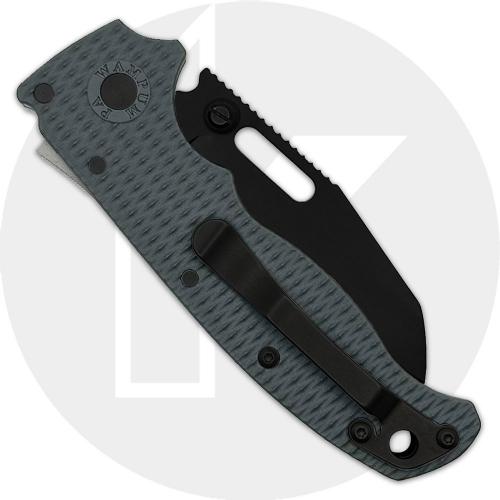 Demko AD20.5 Knife - AUS10A DLC Shark Foot - Textured Gray Grivory - Shark-Lock