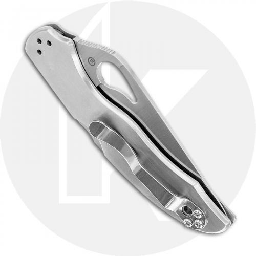 Spyderco Byrd Harrier 2 SS Knife BY01P2 - Value Priced EDC - Drop Point - Stainless Steel - Lock Back Folder