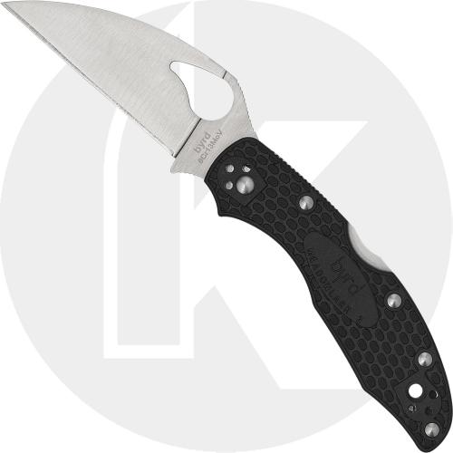 Spyderco Byrd Meadowlark 2 Wharncliffe BY04PBKWC2 - Plain Edge - Black FRN