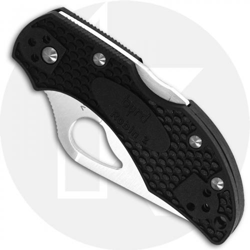 Spyderco Byrd Knife, Robin2 FRN, SP-BY10PBK2