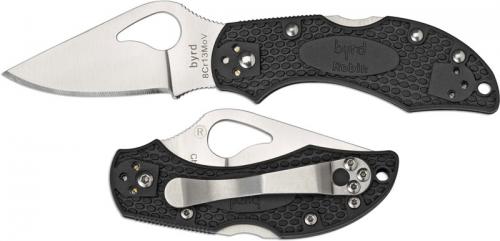 Spyderco Byrd Knife, Robin2 FRN, SP-BY10PBK2