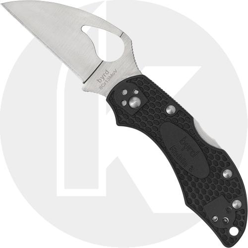 Spyderco Byrd Robin 2 Wharncliffe BY10PBKWC2 - Plain Edge - Black FRN