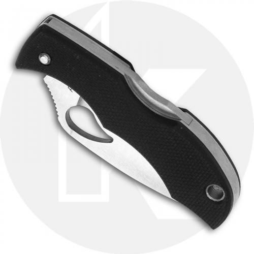 Spyderco BY12GP2 Starling 2 Knife, 1.95 Inch Blade, Black G10 Handle