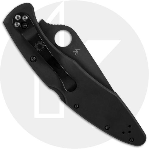 Spyderco Police C07BKP Knife - Black TiCN Blade - Black TiCN Stainless Steel Handle