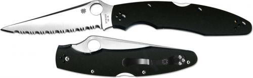 Spyderco Police 3 G-10 Knife, Serrated, SP-C07GS3