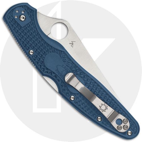 Spyderco Police 4 Lightweight C07PCBL4 Knife - CPM SPY27 - Cobalt Blue FRN Handle