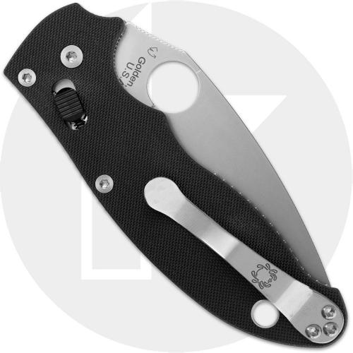 Spyderco Manix 2 C101GP2 Knife - MagnaMax Leaf Blade - Black G10