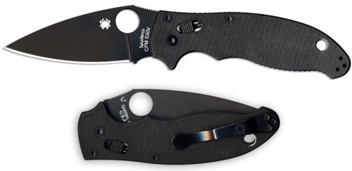 Spyderco Manix2 Knife, Black, SP-C101GPBBK2