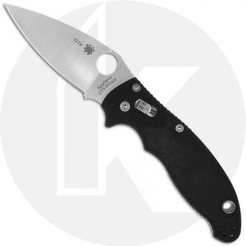 Spyderco Manix 2 C101GPBD30P2 - Sprint Run - CTS BD30P Drop Point - Black G10 - Discontinued Item - Serial Numbered - BNIB