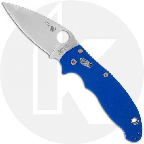 Spyderco Manix 2 C101GPBL2 - Sprint Run - S30V Drop Point - Royal Blue G10 - Discontinued Item - Serial Numbered - BNIB