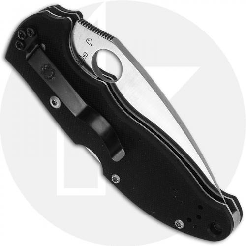 Spyderco Manix 83mm C101GPS - Part Serrated S30V Drop Point - Black G10 - Discontinued Item - Serial Numbered - BNIB