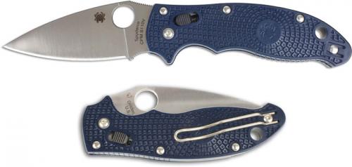 Spyderco Manix2 Knife, Dark Blue CPMS110V, SP-C101PDBL2