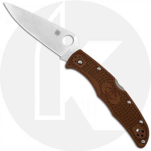 Spyderco Knives: Spyderco Endura 4 Lightweight, Brown, SP-C10FPBN