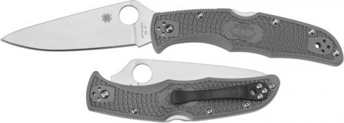 Spyderco Knives Spyderco Endura 4 Lightweight, Gray, SP-C10FPGY