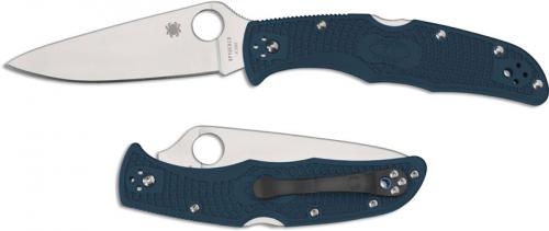 Spyderco Endura 4 Lightweight K390 - C10FPK390 - K390 Drop Point - Blue FRN - Lock Back