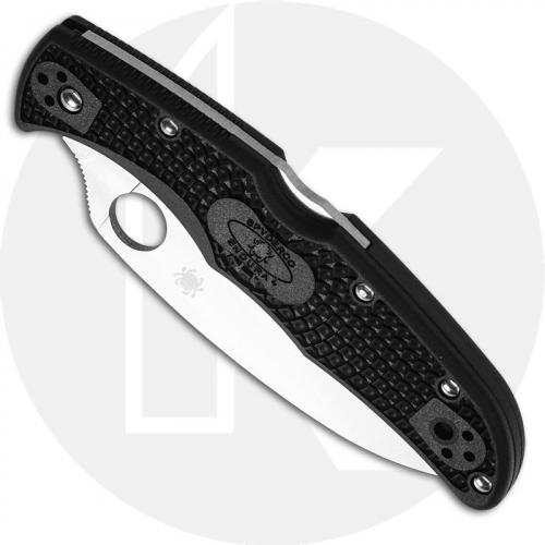 Spyderco C10FPWCBK Endura 4 Wharncliffe Knife, 3.78 Inch Wharncliffe Blade, Black FRN Handle