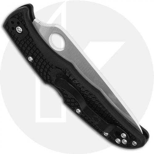 Spyderco Endura 4 Knife, Part Serrated, SP-C10PSBK