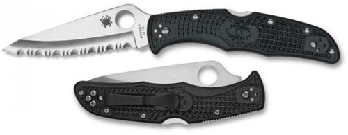 Spyderco Knives Spyderco Endura 4 Knife, Serrated, SP-C10SBK