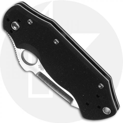 Spyderco Captain C111GP - Jason Breeden - VG-10 Blade - Black G10 - Discontinued Item - Serial Numbered - BNIB