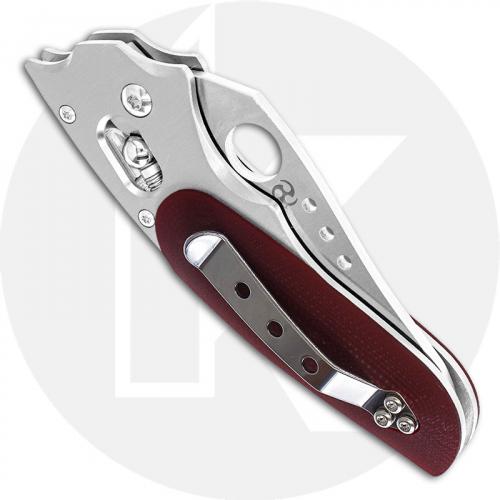 Spyderco Viele Phoenix Knife - C114GPRD - Sprint Run - VG-10 Drop Point - Titanium and Red G10 - Made in Japan