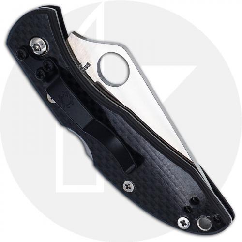 Spyderco Delica Knife - C11CFP - Discontinued Item - Serial Number - BNIB - Limited Run - Plain Edge - Carbon Fiber