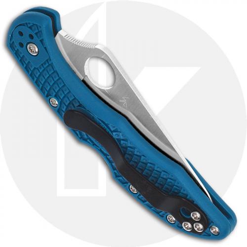 Spyderco Knives Spyderco Delica 4 Lightweight, Blue, SP-C11FPBL