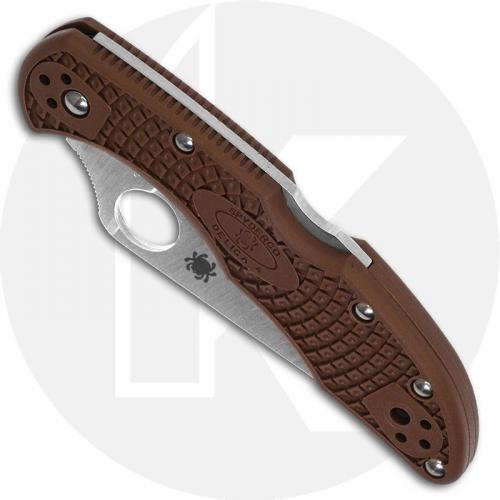 Spyderco Knives Spyderco Delica 4 Lightweight, Brown, SP-C11FPBN