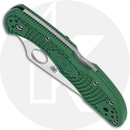 Spyderco Knives Spyderco Delica 4 Lightweight, Green, SP-C11FPGR