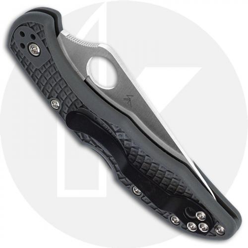 Spyderco Knives Spyderco Delica 4 Lightweight, Gray, SP-C11FPGY