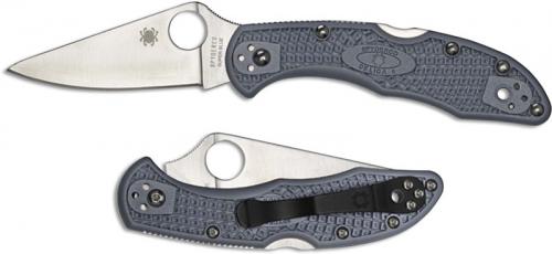 Spyderco Delica 4 C11FPGYE - Super Blue Sprint Run - Discontinued Item - Serial Numbered - BNIB