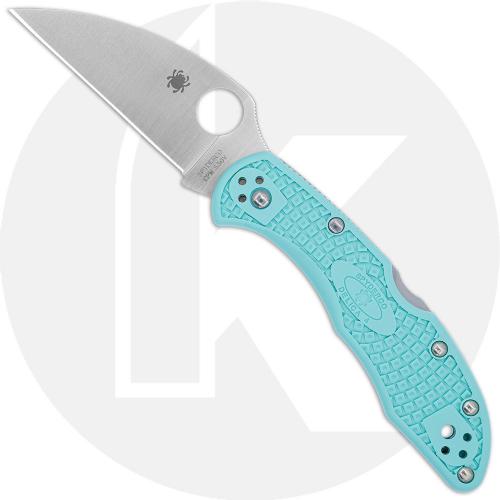 Spyderco Delica 4 Wharncliffe C11FPWCTL - S30V Wharncliffe - Tantalizing Teal - MGE Exclusive