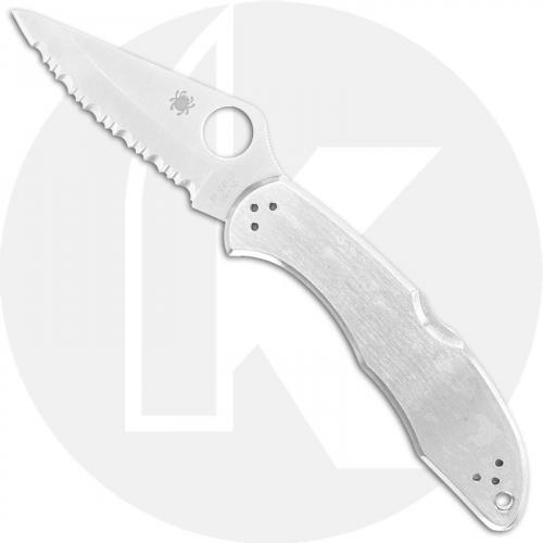 Spyderco Knives: Spyderco Delica 4 SS Knife, Serrated, SP-C11S