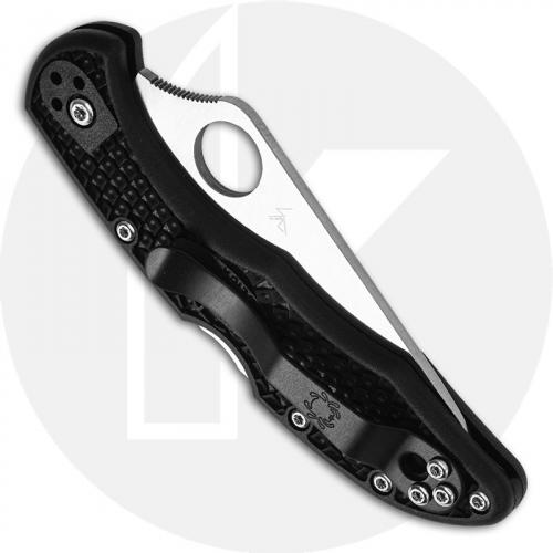 Spyderco Knives Spyderco Delica 4 Knife, Serrated, SP-C11SBK