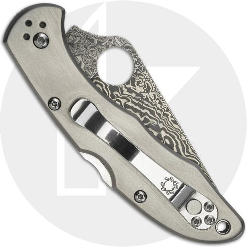 Spyderco Delica4 Titanium Damascus, SP-C11TIPD