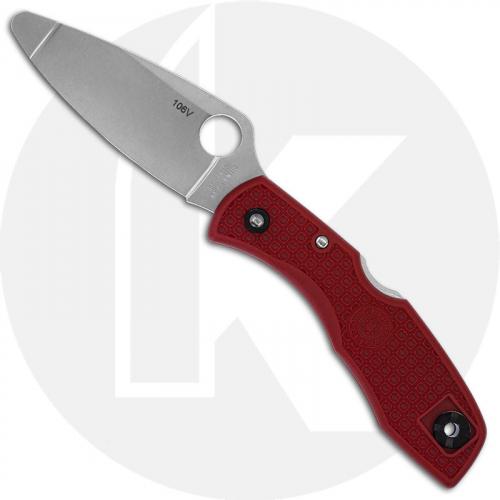 Spyderco Delica 3 FRN Trainer C11TR - Blunt AUS-6 - Red FRN - Serial Numbered - BNIB - Circa 1998 - 2005