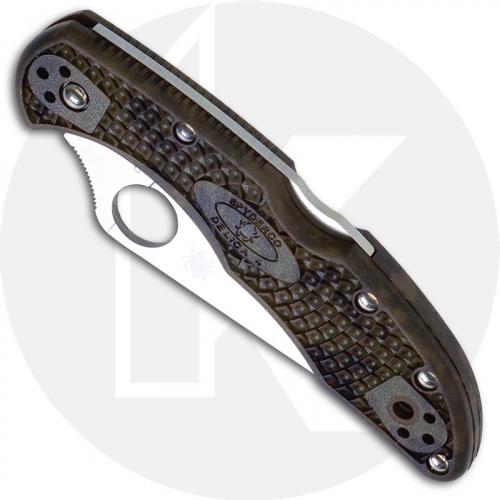 Spyderco Delica 4 Zome Green FRN, C11ZFPGR