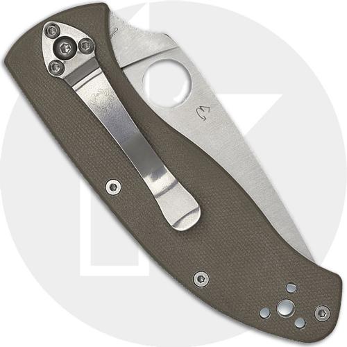 Spyderco Tenacious C122GBNM4P Knife - M4 Blade - Brown G10 Handle