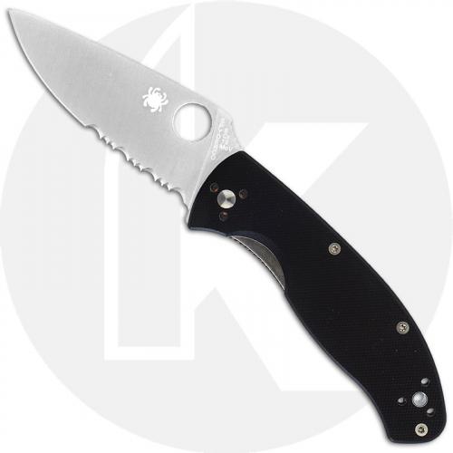 Spyderco Knives: Spyderco Tenacious Knife, Part Serrated, SP-C122GPS