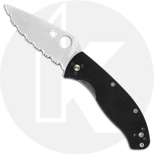 Spyderco Knives: Spyderco Tenacious Knife, Serrated, SP-C122GS