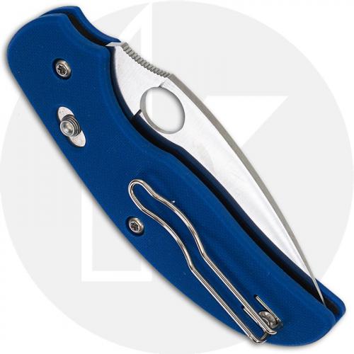 Spyderco Sage 3 C123GPBL - S30V Spear Point - Blue G10 - Discontinued Item - Serial Numbered - BNIB