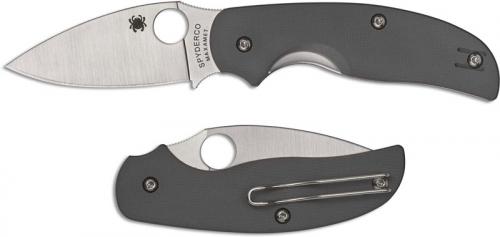 Spyderco Sage 1 Knife - C123GPGY - Maxamet Leaf Blade - Gray G10 - Liner Lock